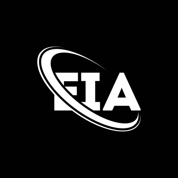 Логотип Eia Лист Від Eia Eia Дизайн Логотипу Ініціали Eia — стоковий вектор
