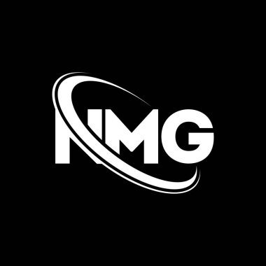 NMG logosu. NMG harfi. NMG harf logosu tasarımı. Çember ve büyük harfli monogram logosuna bağlı NMG logosu. Teknoloji, iş ve emlak markası için NMG tipografisi.