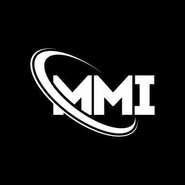 MMI logosu. MMI mektubu. MMI harfli logo tasarımı. Çember ve büyük harfli monogram logosuna bağlı baş harfler. Teknoloji, iş ve emlak markası için MMI tipografisi.