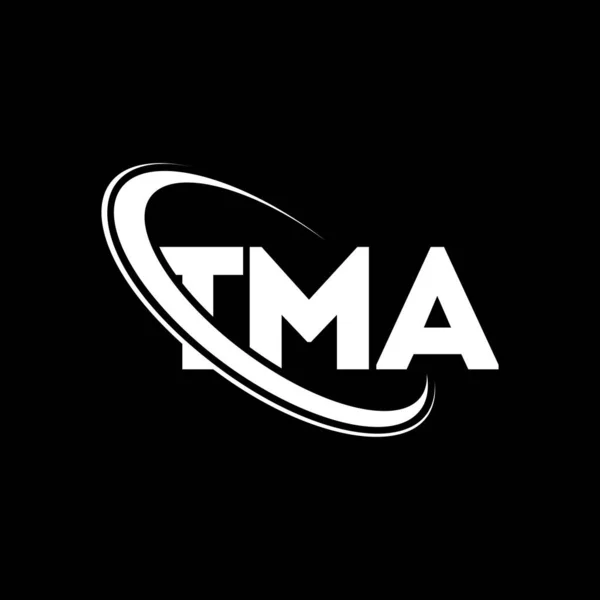 Logo Tma Lettera Della Tma Logo Lettera Tma Design Logo — Vettoriale Stock