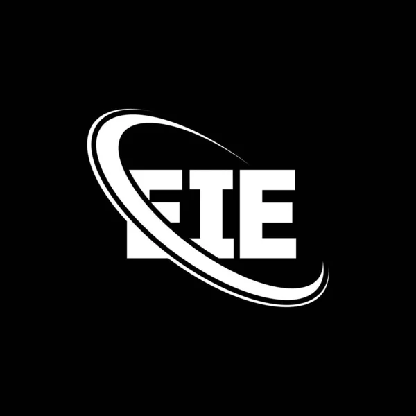 Eie Logo Eie Brief Eie Letter Logo Design Initiales Eie — Stockvektor