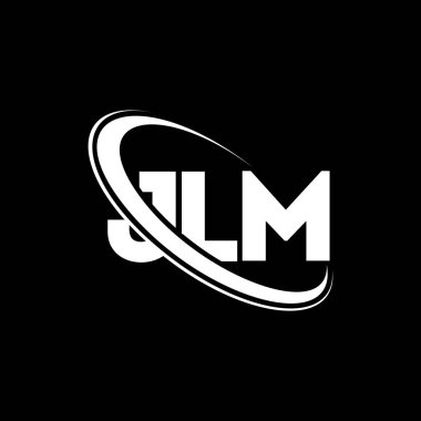 JLM logosu. JLM mektubu. JLM mektup logosu tasarımı. Çember ve büyük harfli monogram logosuna bağlı baş harfler JLM logosu. Teknoloji, iş ve emlak markası için JLM tipografisi.