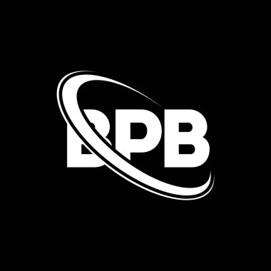BPB logosu. BPB mektubu. BPB harfli logo tasarımı. Çember ve büyük harfli monogram logosuyla birleştirilmiş BPB logosu. Teknoloji, iş ve emlak markası için BPB tipografisi.