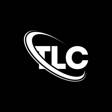 TLC logosu. TLC mektubu. TLC harf logosu tasarımı. Çember ve büyük harfli monogram logosuna bağlı TLC logosu. Teknoloji, iş ve emlak markası için TLC tipografisi.