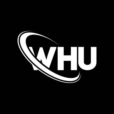 - Hangi logo? Mektup. WHU mektup logosu tasarımı. Çember ve büyük harfli monogram logosuna bağlı WHU logosu. WHU teknoloji, iş ve emlak markası tipografisi.