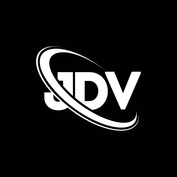 Logo Jdv Carta Jdv Diseño Del Logotipo Letra Jdv Logo — Archivo Imágenes Vectoriales