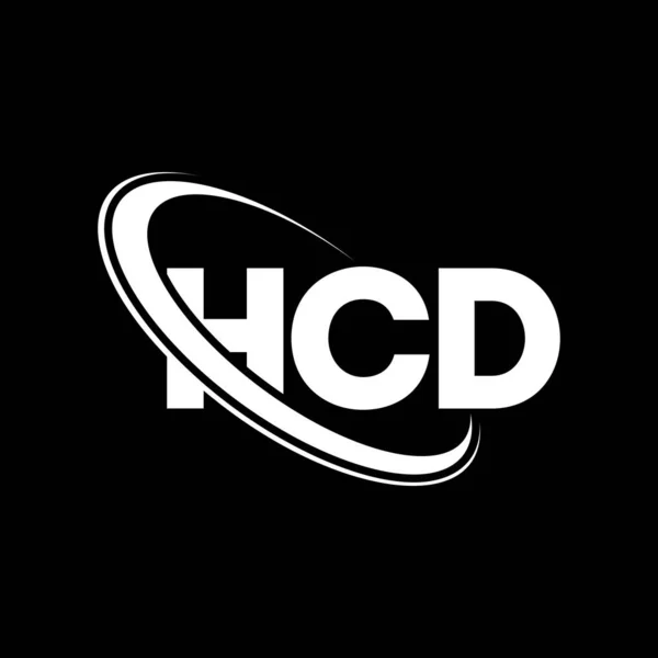 Logotipo Hcd Carta Hcd Design Logotipo Letra Hcd Iniciais Logotipo — Vetor de Stock