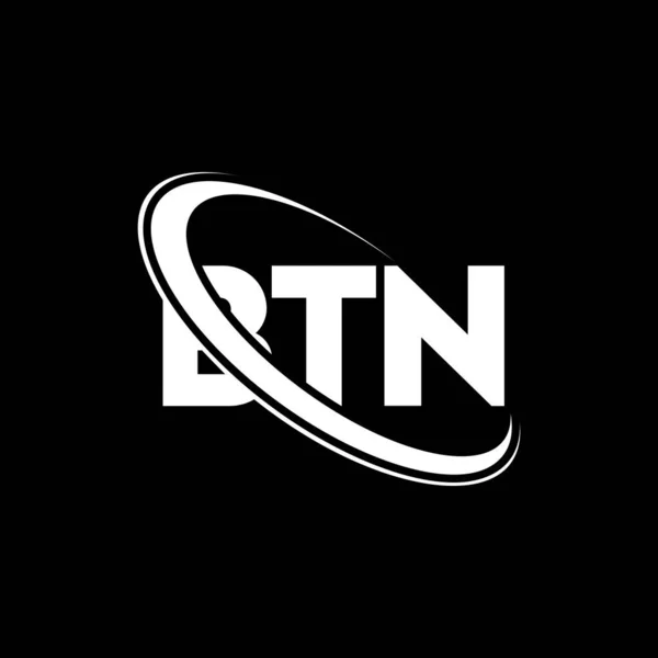 Logo Btn Písmeno Btn Návrh Loga Btn Iniciály Btn Logo — Stockový vektor