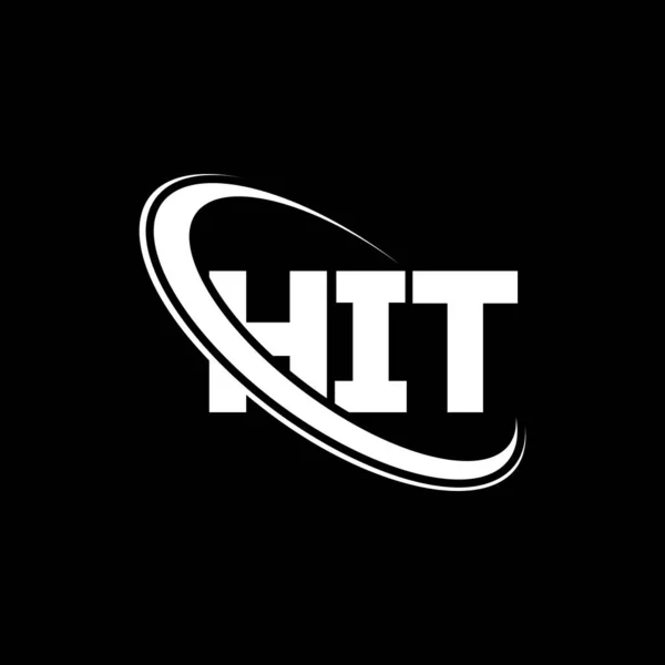 Hit Logo Hit Brief Design Des Hit Schriftzugs Initialen Hit — Stockvektor