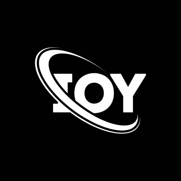 Logo Ioy Lettre Ioy Lettre Logo Design Initiales Logo Ioy — Image vectorielle