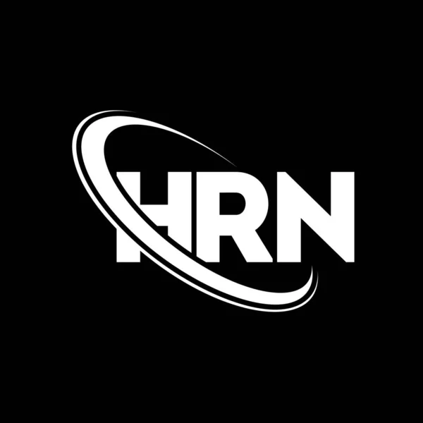 Logo Hrn Carta Hrn Diseño Del Logotipo Letra Hrn Logo — Vector de stock