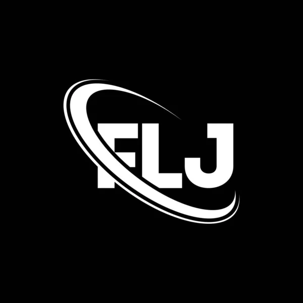 Logo Flj Carta Flj Diseño Del Logotipo Letra Flj Inicial — Vector de stock