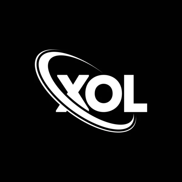 Xol Logotyp Xol Brev Design Xol Bokstavslogotyper Initialer Xol Logotyp — Stock vektor