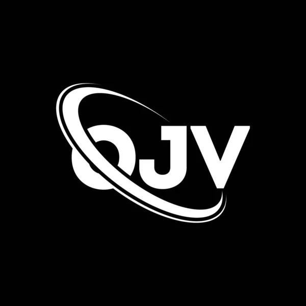 Logo Ojv Carta Ojv Diseño Del Logotipo Letra Ojv Logotipo — Archivo Imágenes Vectoriales