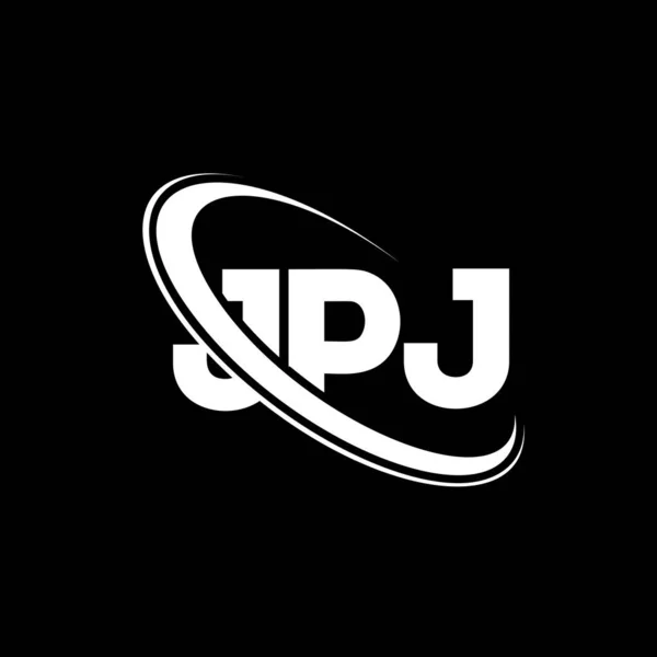 Λογότυπο Jpj Γράμμα Jpj Σχεδιασμός Λογοτύπου Jpj Γραμμάτων Αρχικό Λογότυπο — Διανυσματικό Αρχείο