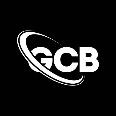 GCB logosu. GCB harfi. GCB harfi logo tasarımı. Çember ve büyük harfli monogram logosuyla birleştirilmiş GCB logosu. Teknoloji, iş ve emlak markası için GCB tipografisi.