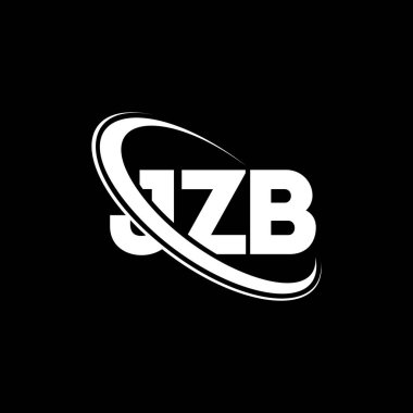 JZB logosu. JZB mektubu. JZB harfli logo tasarımı. Çember ve büyük harfli monogram logosuna bağlı JZB logosu. Teknoloji, iş ve emlak markası için JZB tipografisi.