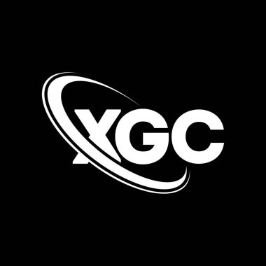 XGC logosu. XGC mektubu. XGC harf logosu tasarımı. Çember ve büyük harfli monogram logosuna bağlı XGC logosu. Teknoloji, iş ve emlak markası için XGC tipografisi.