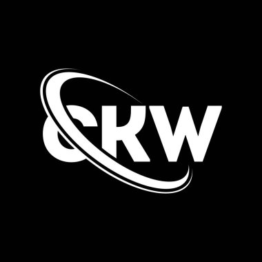 CKW logosu. CKW mektubu. CKW harf logosu tasarımı. Çember ve büyük harfli monogram logosuyla birleştirilmiş CKW logosu. Teknoloji, iş ve emlak markası için CKW tipografisi.