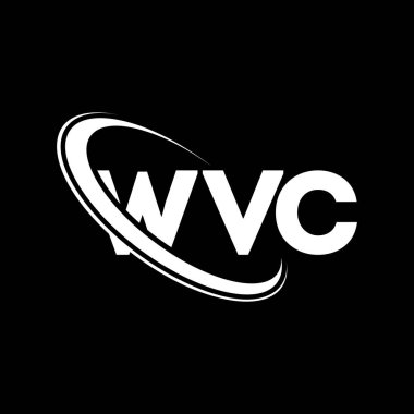 WVC logosu. WVC mektubu. WVC mektup logosu tasarımı. Çember ve büyük harfli monogram logosuna bağlı WVC logosu. Teknoloji, iş ve emlak markası için WVC tipografisi.