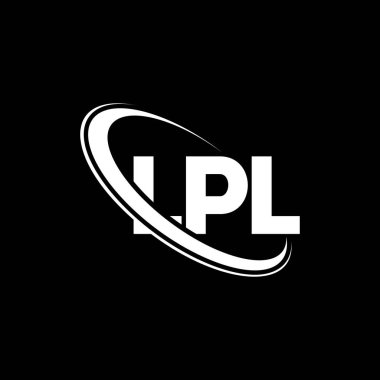 LPL logosu. LPL harfi. LPL harf logosu tasarımı. Çember ve büyük harfli monogram logosuna bağlı ilk LPL logosu. Teknoloji, iş ve emlak markası için LPL tipografisi.