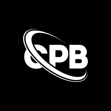 CPB logosu. İşlemci mektubu. CPB harfi logo tasarımı. Çember ve büyük harfli monogram logosuyla birleştirilmiş CPB logosu. Teknoloji, iş ve emlak markası için CPB tipografisi.