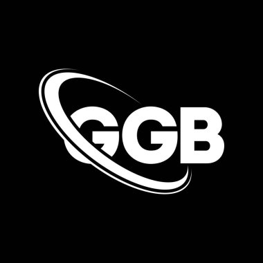 GGB logosu. GGB mektubu. GGB harf logosu tasarımı. Çember ve büyük harfli monogram logosuna bağlı baş harfler GGB logosu. Teknoloji, iş ve emlak markası için GGB tipografisi.