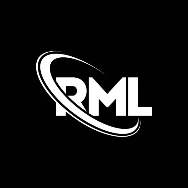Logo Rml Carta Rml Diseño Del Logotipo Letra Rml Logo — Vector de stock