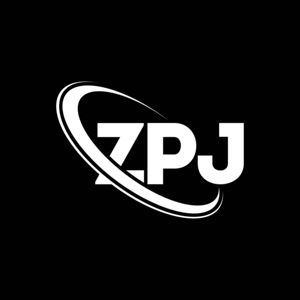 Stock vector ZPJ logo. ZPJ letter. ZPJ letter logo design. Initials ZPJ logo linked with circle and uppercase monogram logo. ZPJ typography for technology, business and real estate brand.