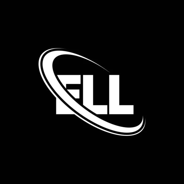 Het Logo Een Brief Het Logo Van Ell Brief Initialen — Stockvector