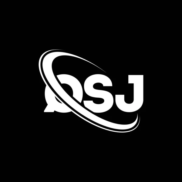 Logo Qsj Qsj Dopis Návrh Loga Qsj Iniciály Logo Qsj — Stockový vektor