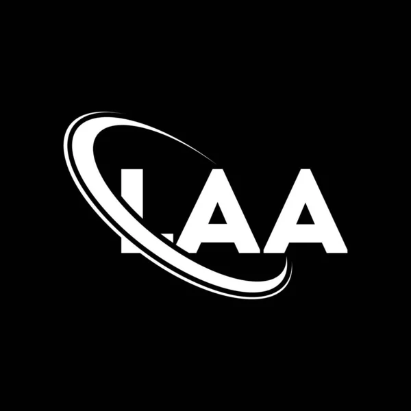 Logo Laa List Laa Projekt Logo Litery Laa Inicjały Logo — Wektor stockowy
