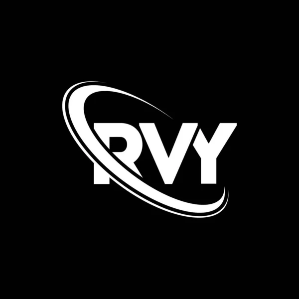 Logotipo Rvy Carta Rvy Diseño Del Logotipo Letra Rvy Inicial — Archivo Imágenes Vectoriales