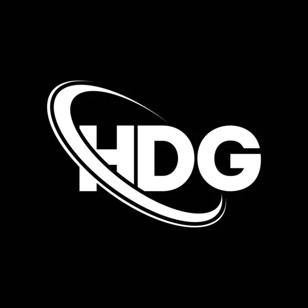 Logo Hdg Lettre Hdg Hdg Lettre Logo Design Initiales Logo — Image vectorielle