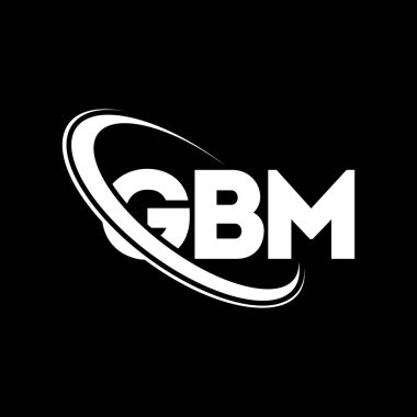 GBM logosu. GBM mektubu. GBM harf logosu tasarımı. Çember ve büyük harfli monogram logosuna bağlı GBM logosu. Teknoloji, iş ve emlak markası için GBM tipografisi.