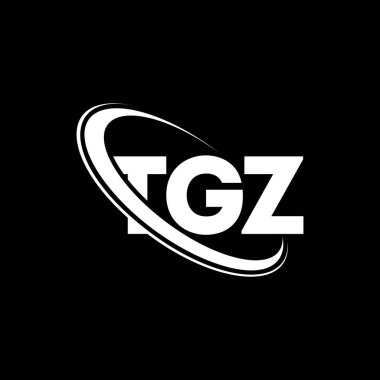 TGZ logosu. TGZ harfi. TGZ harf logosu tasarımı. Çember ve büyük harfli monogram logosuna bağlı baş harfler TGZ logosu. Teknoloji, iş ve emlak markası için TGZ tipografisi.