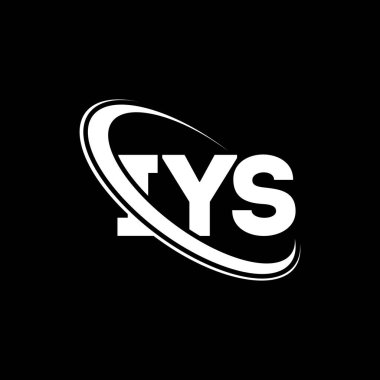 IYS logosu. IYS mektubu. IYS mektup logosu tasarımı. Çember ve büyük harfli monogram logosuna bağlı ilk IYS logosu. Teknoloji, iş ve emlak markası için IYS tipografisi.