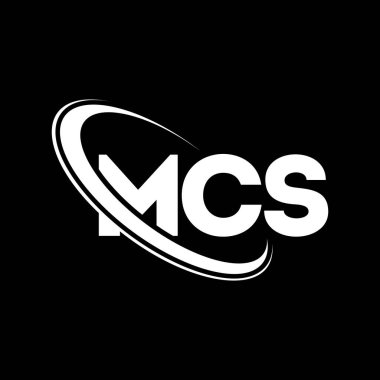 MCS logosu. MCS mektubu. MCS harf logosu tasarımı. Çember ve büyük harfli monogram logosuna bağlı baş harfler. Teknoloji, iş ve emlak markası için MCS tipografisi.