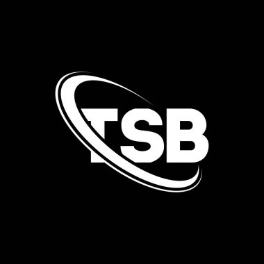 TSB logosu. TSB mektubu. TSB harfi logo tasarımı. Çember ve büyük harfli monogram logosuna bağlı baş harfler TSB logosu. Teknoloji, iş ve emlak markası için TSB tipografisi.