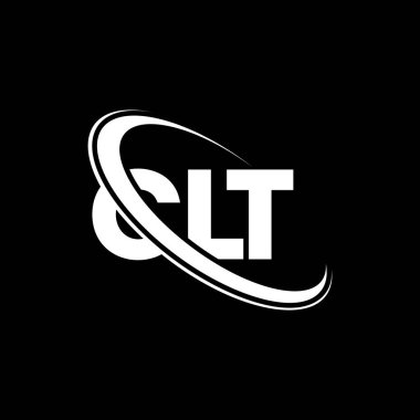 CLT logosu. CLT mektubu. CLT harf logosu tasarımı. Çember ve büyük harfli monogram logosuyla birleştirilmiş CLT logosu. Teknoloji, iş ve emlak markası için CLT tipografisi.
