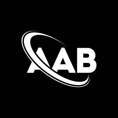 AAB logo. AAB letter. AAB letter logo design. Intitials AAB logo linked with circle and uppercase monogram logo. AAB typography for technology, business and real estate brand.