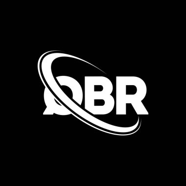 QBR logosu. QBR mektubu. QBR harf logosu tasarımı. Çember ve büyük harfli monogram logosuna bağlı QBR logosu. Teknoloji, iş ve emlak markası için QBR tipografisi.