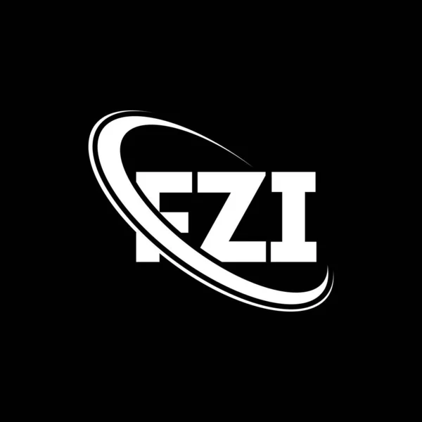 Logo Fzi Carta Fzi Diseño Del Logotipo Letra Fzi Logotipo — Vector de stock