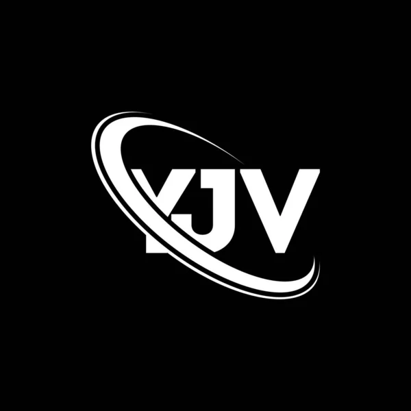Logo Yjv Carta Yjv Diseño Del Logotipo Letra Yjv Inicial — Archivo Imágenes Vectoriales