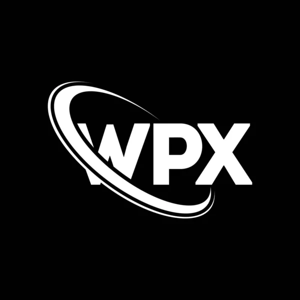 Logo Wpx Lettre Wpx Wpx Lettre Logo Design Initiales Logo — Image vectorielle