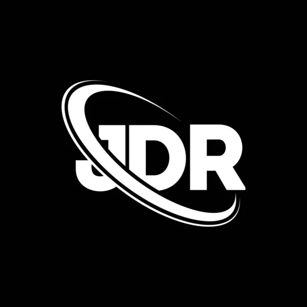 Λογότυπο Jdr Επιστολή Jdr Σχεδιασμός Λογότυπου Γραμμάτων Jdr Αρχικό Λογότυπο — Διανυσματικό Αρχείο