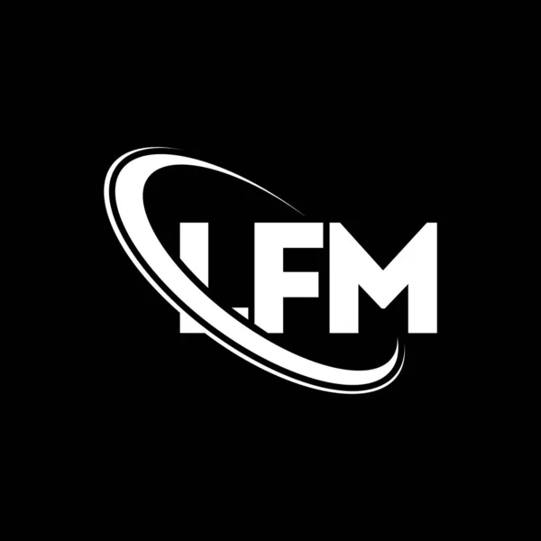 Lfm Logo Lfm Brief Lfm Letter Logo Ontwerp Initialen Lfm — Stockvector