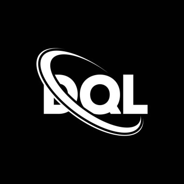 DQL logosu. DQL mektubu. DQL harf logosu tasarımı. Daire ve büyük harfli monogram logosuyla birleştirilmiş DQL logosu. Teknoloji, iş ve emlak markası için DQL tipografisi.