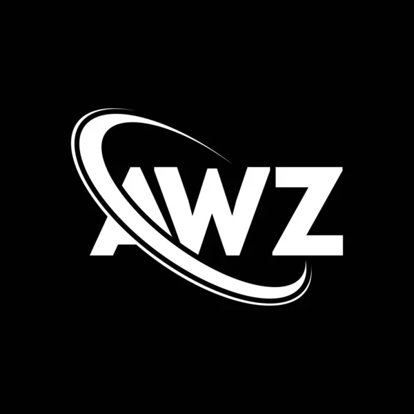 Awz Logo Awz Letter Awz Letter Logo Design Initials Awz — Vetor de Stock