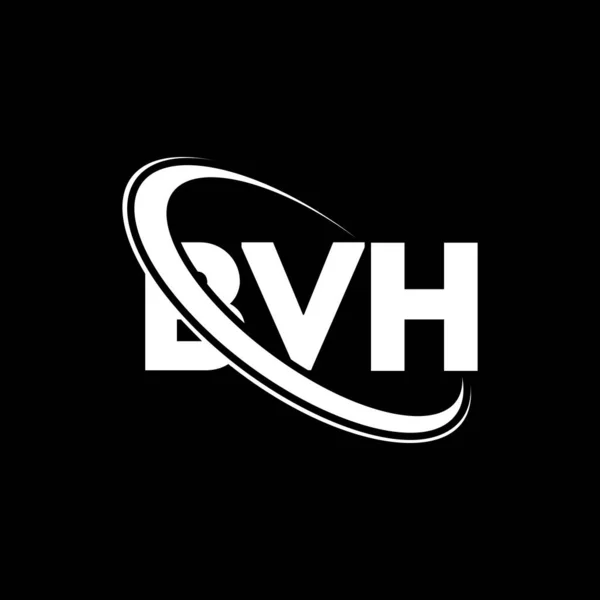 Logotipo Bvh Carta Bvh Diseño Del Logotipo Letra Bvh Inicial — Archivo Imágenes Vectoriales